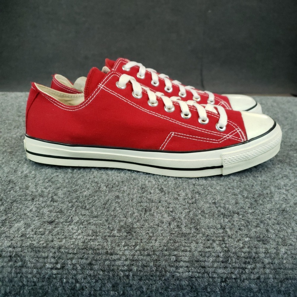 Vintage Converse Chuck Taylor Shoes Men Size 12 Red Sneakers Casual All Star Low
